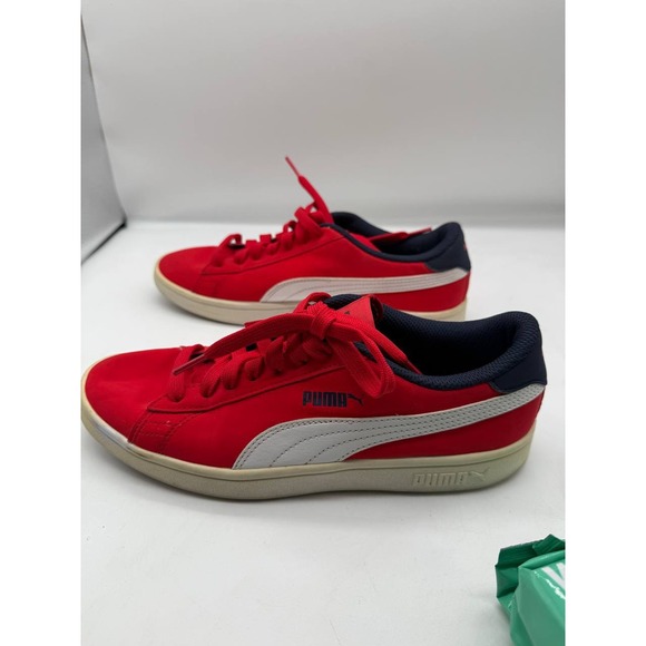 PUMA Red White & Blue Youth Boy's Shoes Size US6.5c Uk 5.5 - Picture 5 of 7